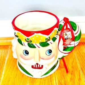 New Blue sky classic Christmas nutcracker mug
